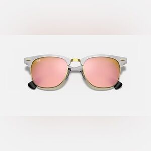 Ray-Ban Clubmaster Aluminum Flash Lenses Gradient Pink